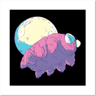 Aviator Tardigrade in Space Posters and Art